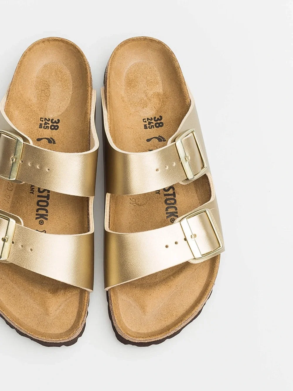 Birkenstock Sizing Chart Poster with Yellow and Green Accents